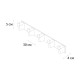Планка 5 крючков Fixsen Trend, FX-97805-5