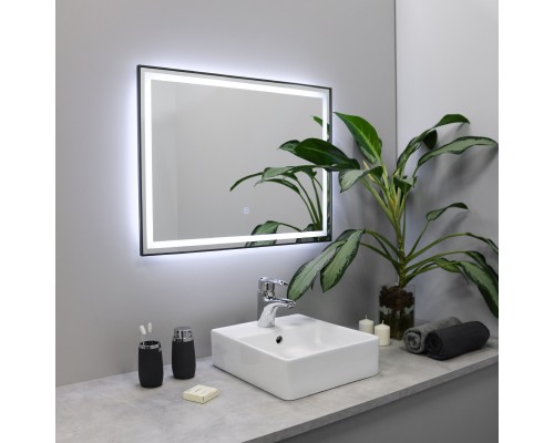 Зеркало FIXSEN с подсветкой LED прямоугольное 120х80 см графит (FX-2120F) Зеркало FIXSEN с подсветкой LED прямоугольное 120х80 см графит (FX-2120F)