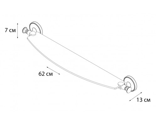 Полка стеклянная FIXSEN ADELE (FX-55003)