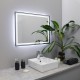 Зеркало FIXSEN с подсветкой LED прямоугольное 100х80 см графит (FX-2100F)