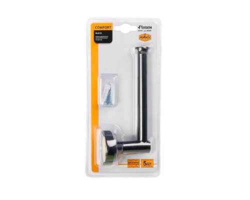 Держатель запасного рулона черный Fixsen Comfort  Black (FX-86010A)