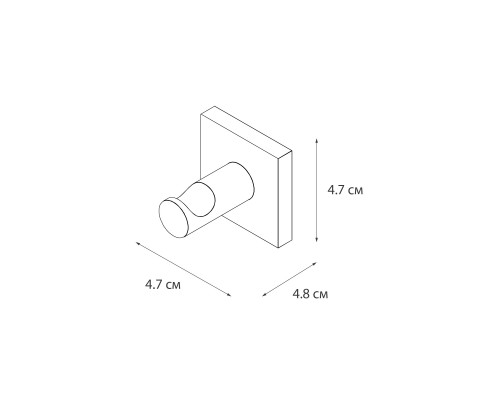 Крючок двойной Fixsen Lux Satin, сатин (FX-16005A)