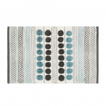 Коврик для ванной 1-ый mix (голубой+графит+белый+серый), 50х80см  (FX-8030Y)