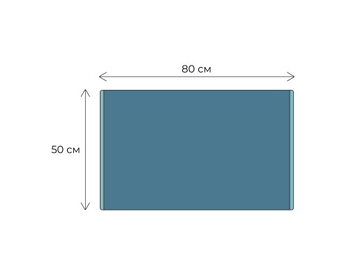 Коврик для ванной 1-ый Fixsen MUSK, серо-голубой, 50х80см  (FX-8010C)