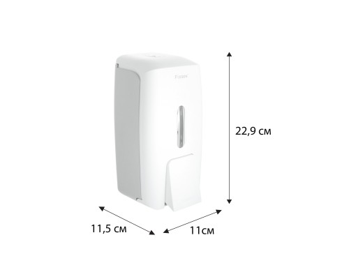 Дозатор для ж/м настенный 825мл Fixsen HOTEL пластик белый (FX-31012J)
