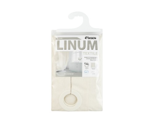 Шторка для ванной бежевая Fixsen Linum (FX-1535A) Шторка для ванной бежевая Fixsen Linum (FX-1535A)