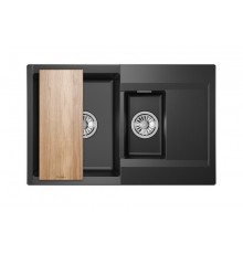 Кухонная мойка GRANULA ESTETICA (7808, ШВАРЦ)