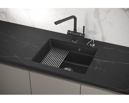 Кухонная мойка GRANULA Kitchen Space (5501U, ЧЁРНЫЙ) Кухонная мойка GRANULA Kitchen Space (5501U, ЧЁРНЫЙ)