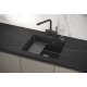 Кухонная мойка GRANULA Kitchen Space (5501U, ЧЁРНЫЙ)