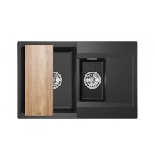 Кухонная мойка GRANULA ESTETICA (7808, ЧЁРНЫЙ)