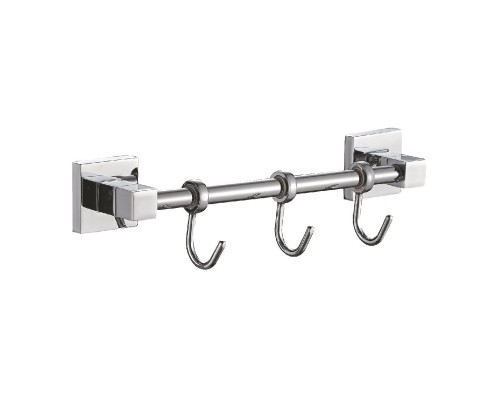 Планка с крючками для полотенец Haiba хром (HB8615-3)