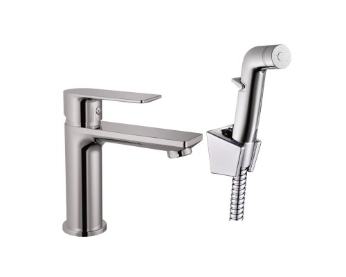 Смеситель для раковины с гигиеническим душем Haiba (HB12505)