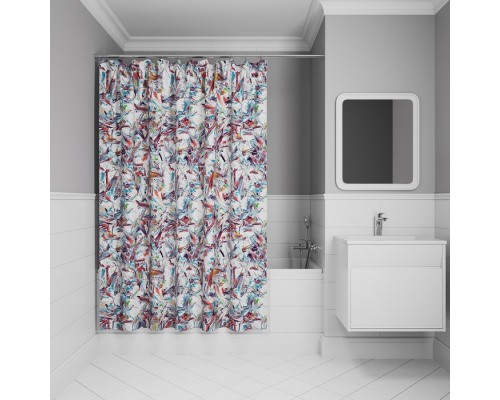 Штора для ванной IDDIS Base 200x180 см, Полиэстер (BX05P18i11) Штора для ванной IDDIS Base 200x180 см, Полиэстер (BX05P18i11)