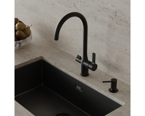 Дозатор IDDIS Kitchen Line латунь, черный матовый (SDIBL00i59)