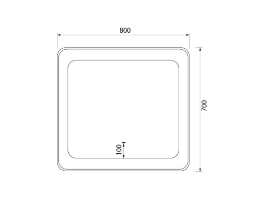 Зеркало IDDIS с подсветкой  Esper 80 см (ESP8000i98)