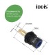 Кран-букса для смесителя IDDIS Optima Home керамика, пластик, 90°, 20 зубцов, G1/2", h=49 мм (998PP491SM)