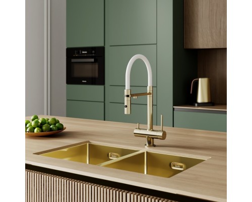 Сменный гибкий шланг для смесителя IDDIS Kitchen Line силикон, цвет белый (FSPWH00i59)