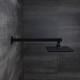 Кронштейн для верхнего душа в стену, квадратный, черный матовый, Optima Home, IDDIS (OPH40BSi61)