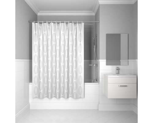 Штора для ванной IDDIS 200x180 см, Полиэстер (BD06P18i11)