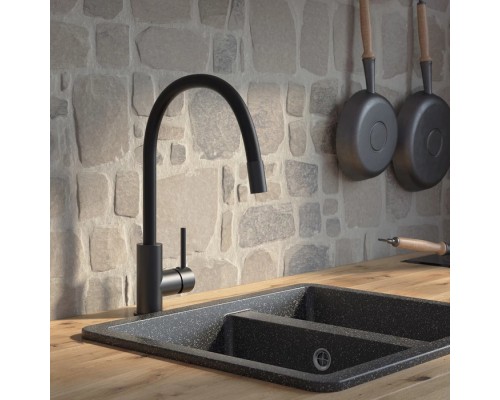 Смеситель для кухни IDDIS Kitchen 360 черный матовый (K36BLJ0i05) Смеситель для кухни IDDIS Kitchen 360 черный матовый (K36BLJ0i05)