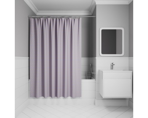 Штора для ванной IDDIS Base 200x240 см, Полиэстер, фиолетовый (BG02P24i11)