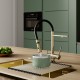 Смеситель для кухни IDDIS с фильтром и гибким изливом, матовое золото, Ace (ACEMGFFi05)