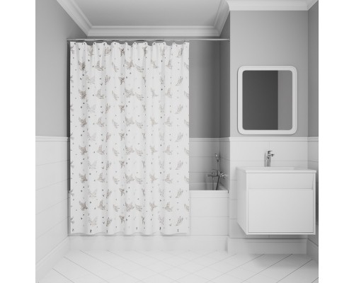 Штора для ванной IDDIS 200x180 см, Полиэстер (BP04P18i11)