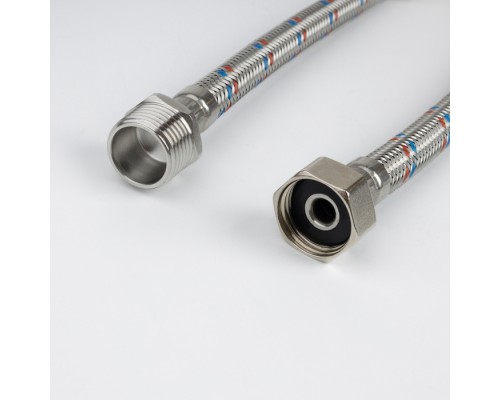 Гибкая подводка IDDIS Optima Home F1/2xM1/2, SS304, латунь, 0,3 м (926BBS03ZP)