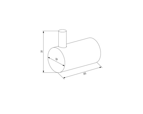 Комплект  одинарных крючков IDDIS Petite, матовое золото (PET2G02i41)