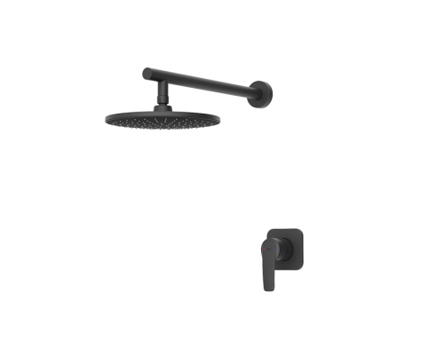 Душевая система IDDIS Optima Home с тропическим душем, матовый черный (OPHBL01i66) Душевая система IDDIS Optima Home с тропическим душем, матовый черный (OPHBL01i66)