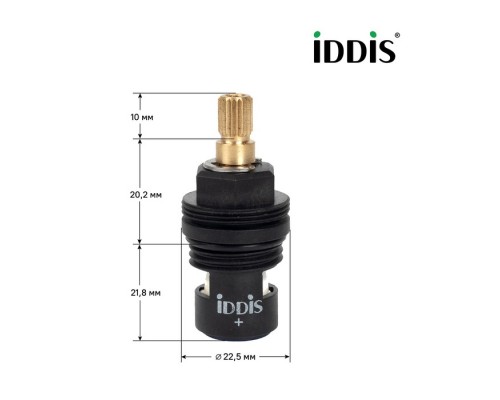 Кран-букса для смесителя IDDIS Optima Home керамика, пластик, 90°, 20 зубцов, G1/2", h=53 мм (998PP531SM) Кран-букса для смесителя IDDIS Optima Home керамика, пластик, 90°, 20 зубцов, G1/2", h=53 мм (998PP531SM)