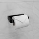 Держатель для туалетной бумаги Lemark SMOOTH LINE открытый, чёрный матовый (9722008)