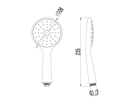 Смеситель для ванны и душа Lemark Pramen (LM3314C)