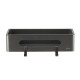 Полка для душа прямая Lemark SHELF LINE из нерж. стали с крючками, графит/вставка-пластик графит (9776045)