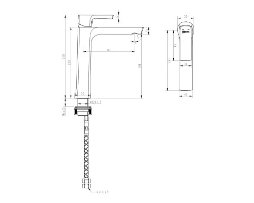 Смеситель для раковины Lemark Ursus (LM7209BL)