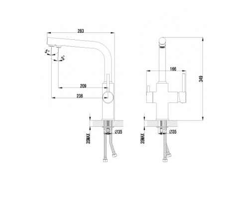 Смеситель для кухонной мойки Lemark Comfort (LM3060C)