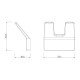 Крючок двойной Lemark SMOOTH LINE для полотенец и халатов, хром (9711004)
