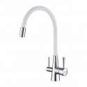 Смеситель для кухни Lemark Comfort с подключением к фильтру с питьевой водой (LM3075C-White) Смеситель для кухни Lemark Comfort с подключением к фильтру с питьевой водой (LM3075C-White)