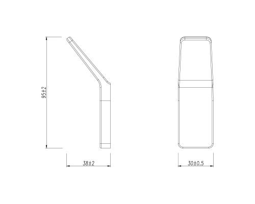 Крючок одинарный Lemark SMOOTH LINE для полотенец и халатов, хром (9711001)
