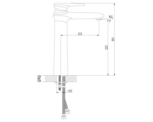 Смеситель для раковины Lemark Status (LM4409C)