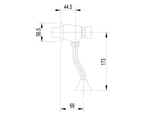 Смеситель для писсуара Lemark Project (LM4612C)