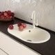 Кухонная мойка Lemark LACHA 760 врезная овальная с крылом из кварцгранита цвет: Грей (9910057)