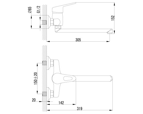Смеситель для кухонной мойки Lemark Luna (LM4111C)