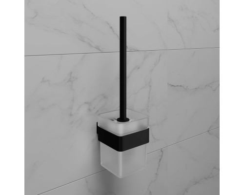 Ёршик для унитаза Lemark SMOOTH LINE с держателем, чёрный матовый (9762020) Ёршик для унитаза Lemark SMOOTH LINE с держателем, чёрный матовый (9762020)