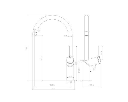 Смеситель для кухни Lemark Minima (LM3805C) для кухни