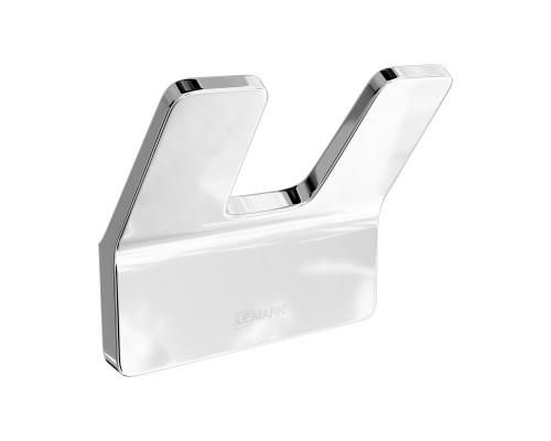 Крючок двойной Lemark SMOOTH LINE для полотенец и халатов, хром (9711004) Крючок двойной Lemark SMOOTH LINE для полотенец и халатов, хром (9711004)