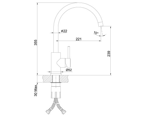 Смеситель для кухонной мойки Lemark Expert (LM5078S)