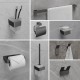 Крючок одинарный Lemark SMOOTH LINE для полотенец и халатов, графит (9716003)