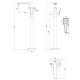 Смеситель для ванны и душа Lemark Bronx (LM3744GM)