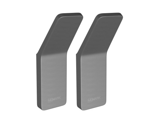 Крючок одинарный Lemark SMOOTH LINE для полотенец и халатов, графит (9716003)